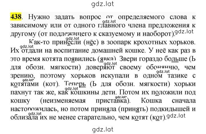 Решение задания № 438 — страница 1