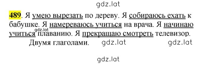Решение задания № 489 — страница 1