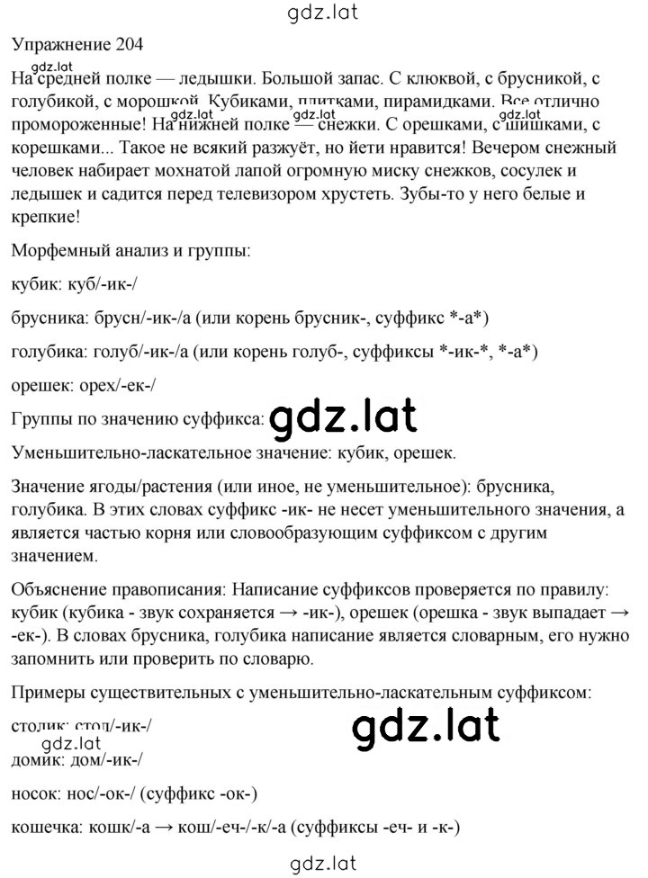 Решение задания № 204 — страница 1
