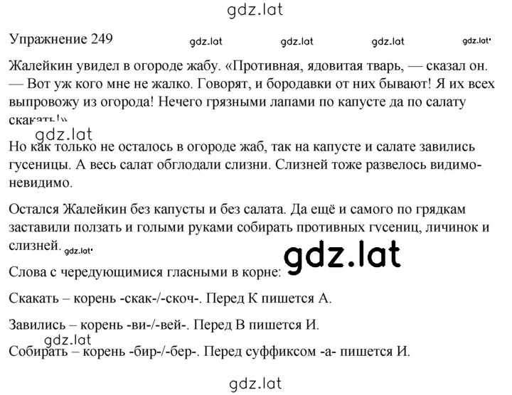 Решение задания № 249 — страница 1