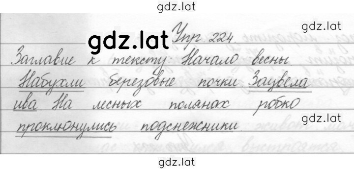 Решение задания № 224 — страница 1