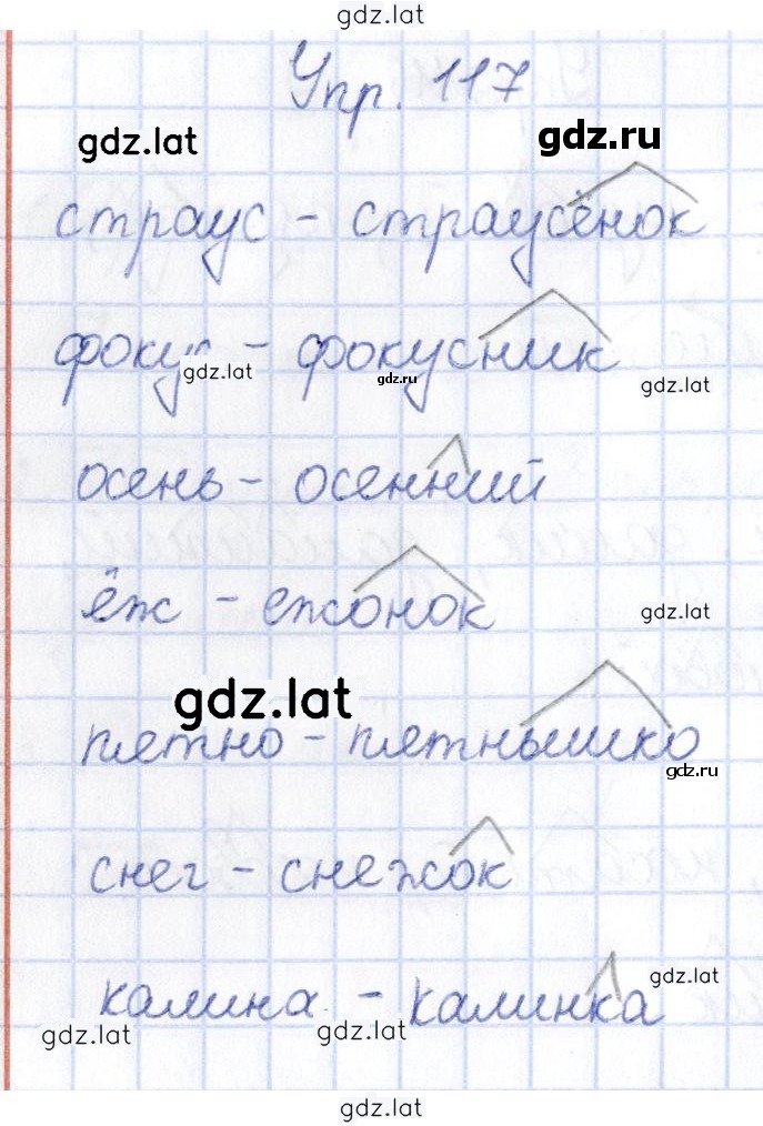 Решение задания № 117 — страница 1
