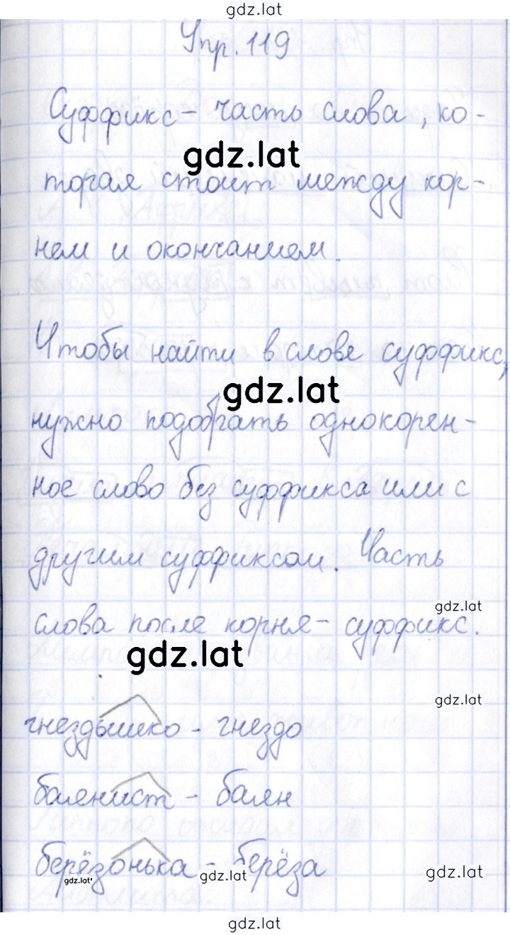 Решение задания № 119 — страница 1