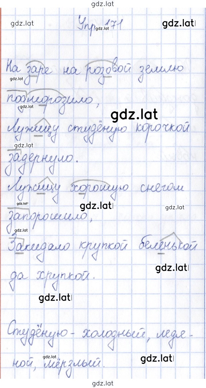 Решение задания № 171 — страница 1