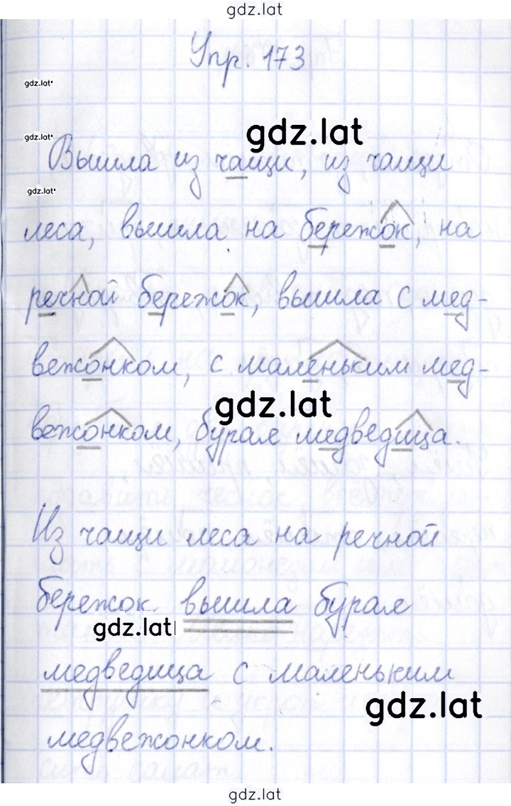 Решение задания № 173 — страница 1