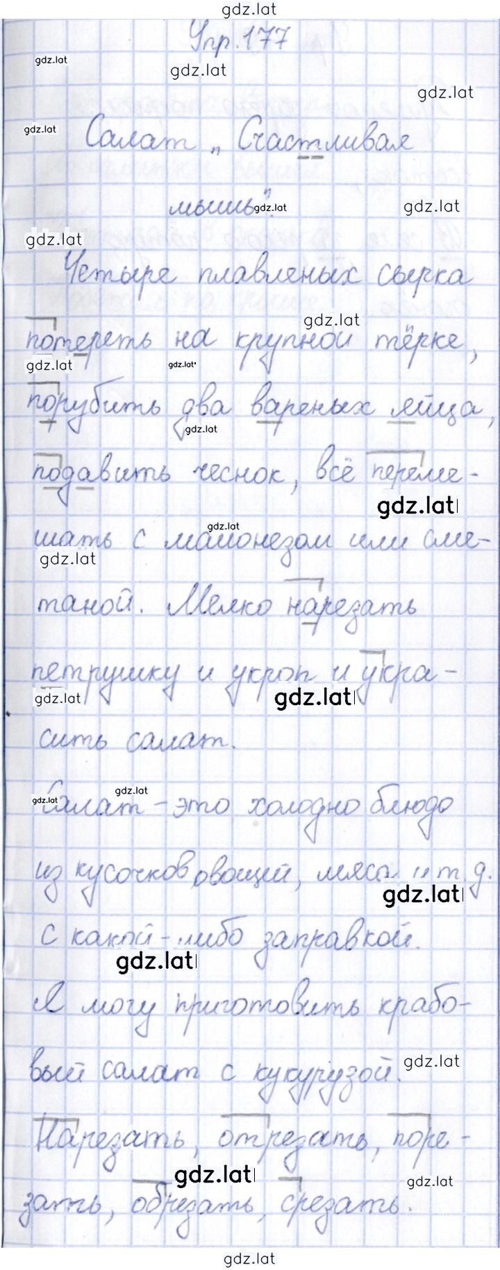Решение задания № 177 — страница 1
