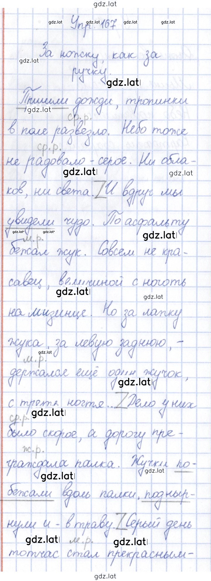 Решение задания № 167 — страница 1