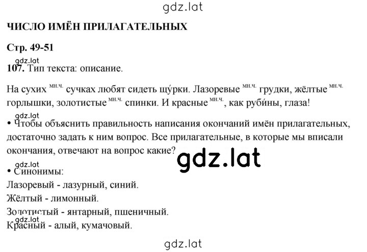 Решение задания № 107 — страница 1
