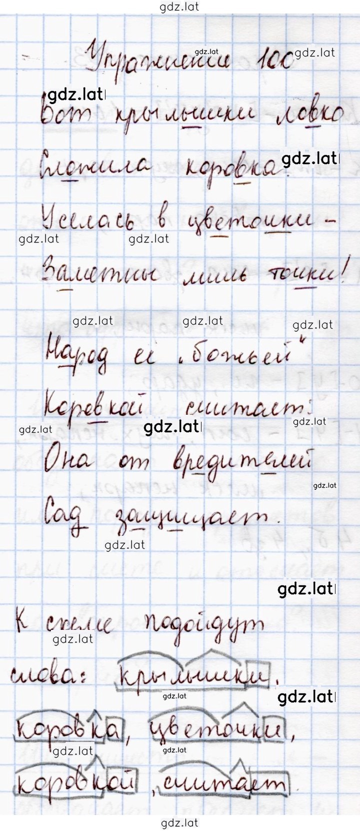Решение задания № 100 — страница 1