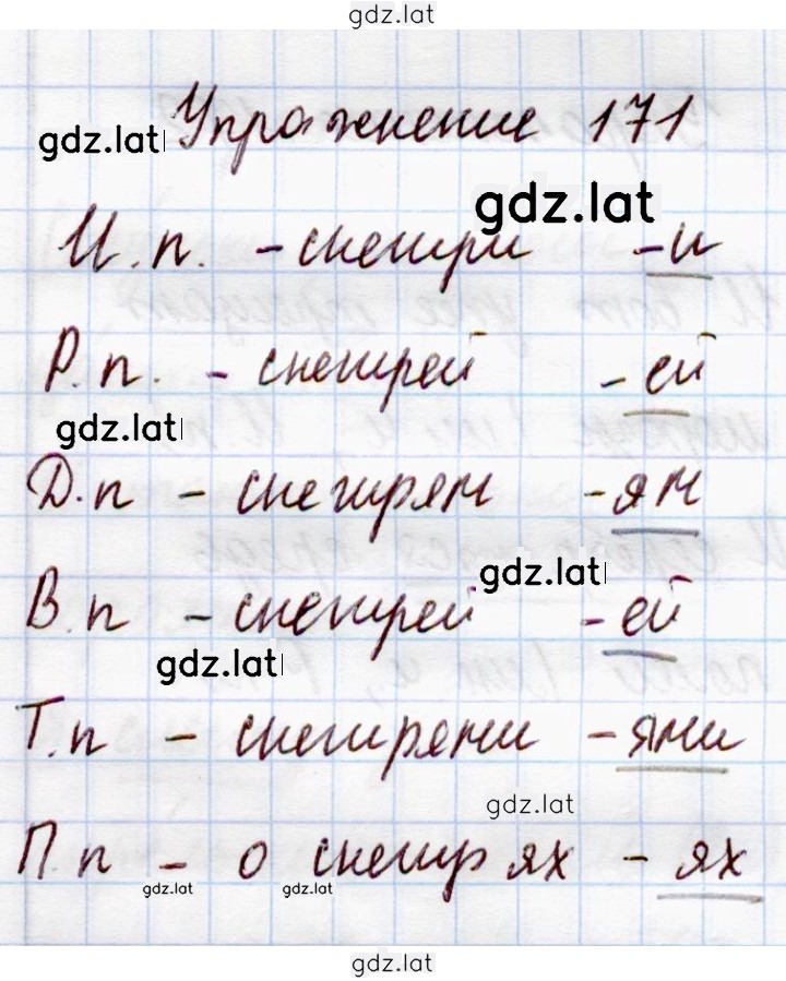 Решение задания № 171 — страница 1