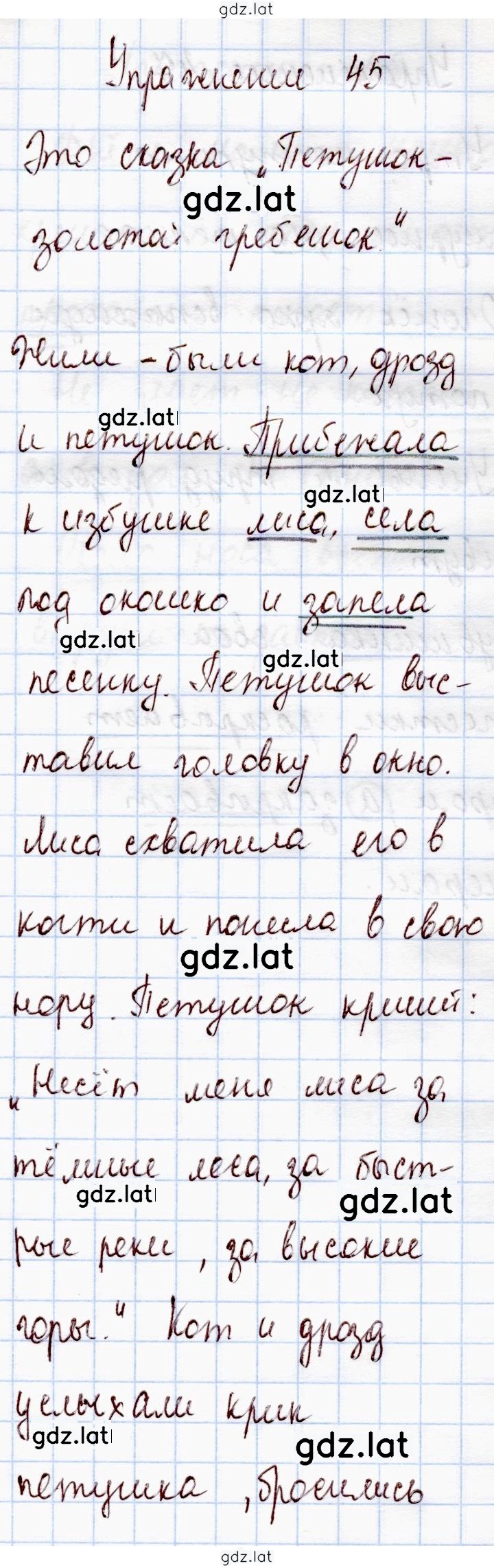 Решение задания № 45 — страница 1