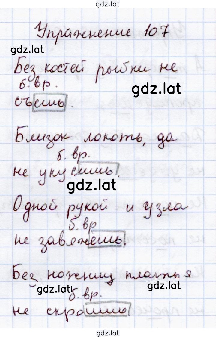 Решение задания № 107 — страница 1