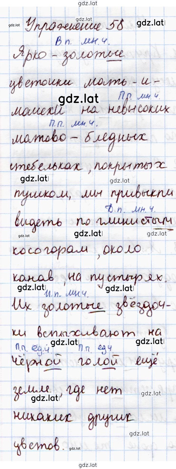 Решение задания № 58 — страница 1