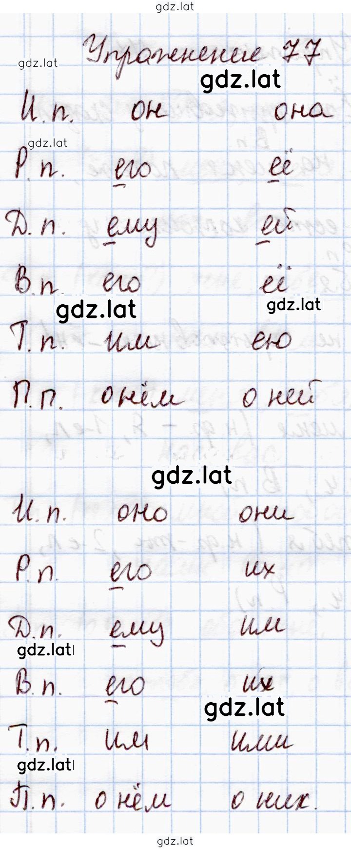 Решение задания № 77 — страница 1