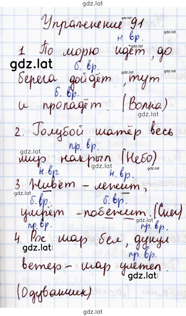 Решение задания № 91 — страница 1