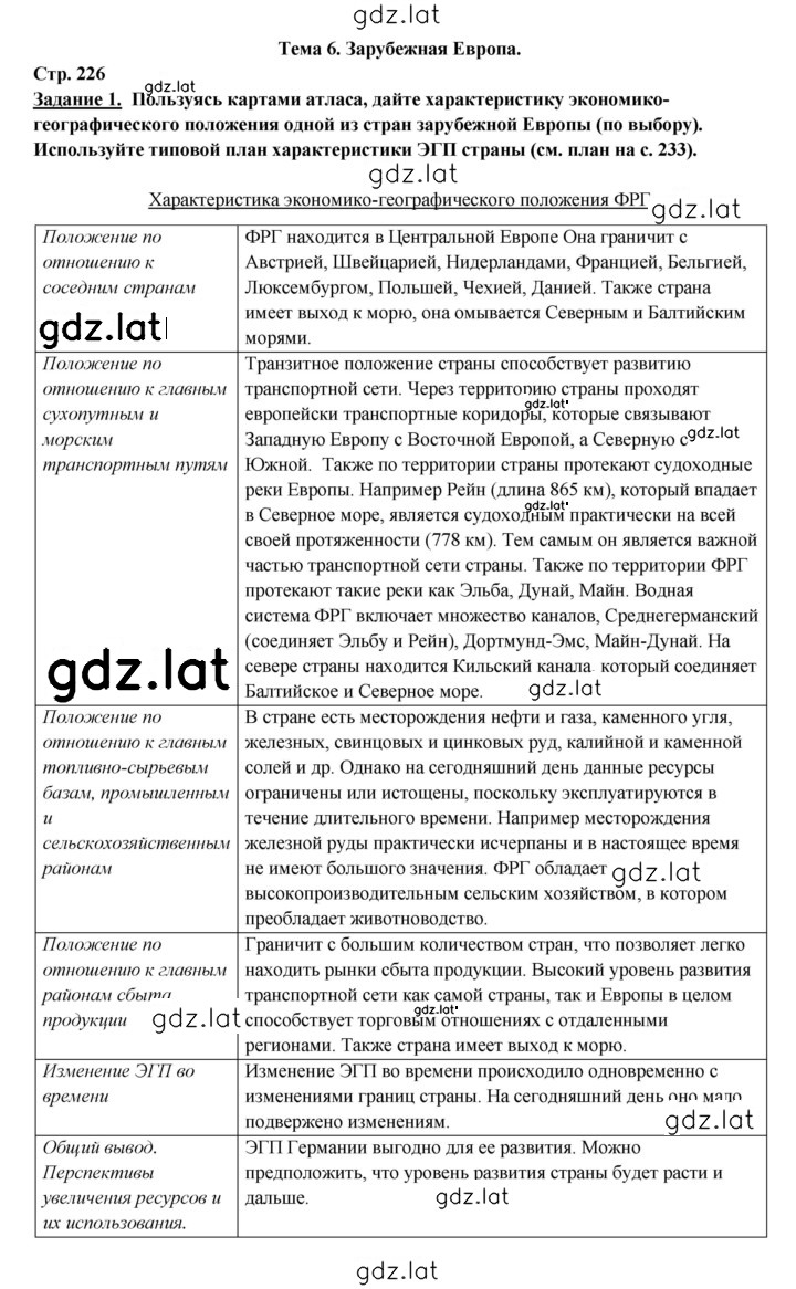 Решение задания № 226 — страница 1