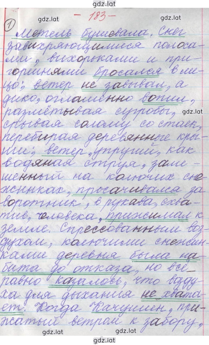 Решение задания № 183 — страница 1