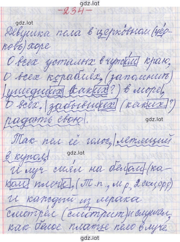 Решение задания № 234 — страница 1
