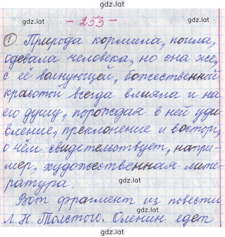 Решение задания № 253 — страница 1