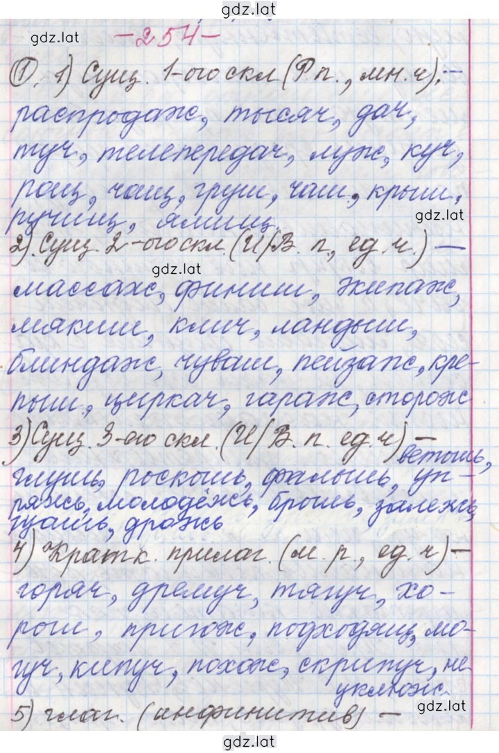 Решение задания № 254 — страница 1