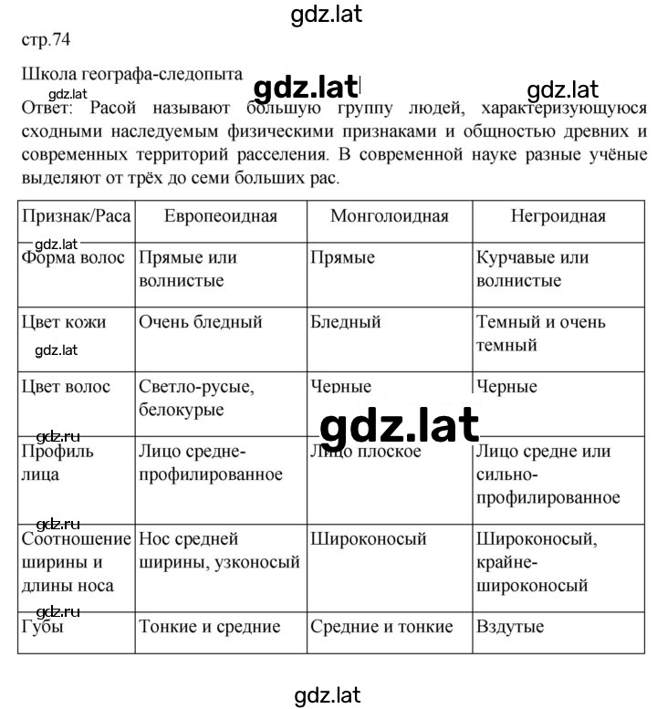 Решение задания № 74 — страница 1