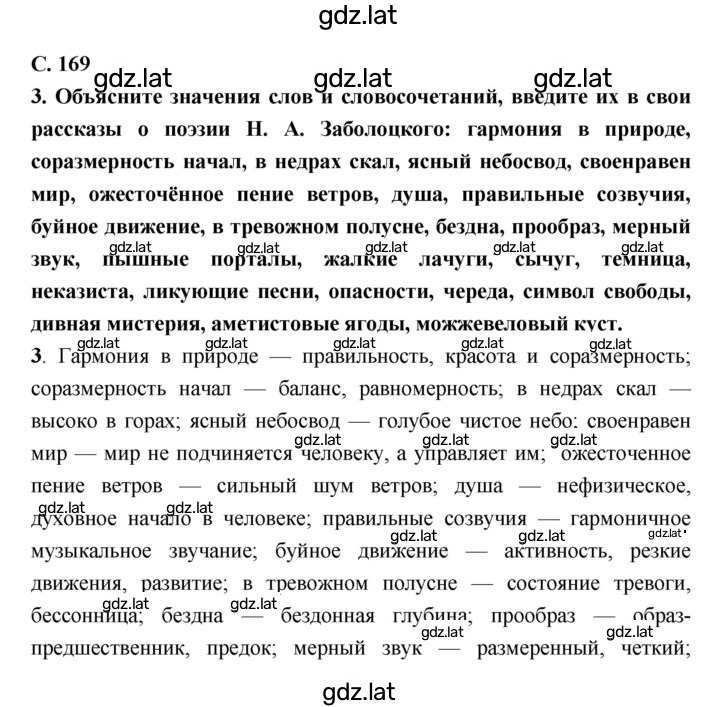Решение задания № 169 — страница 1
