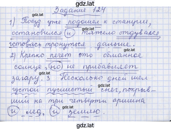 Решение задания № 124 — страница 1