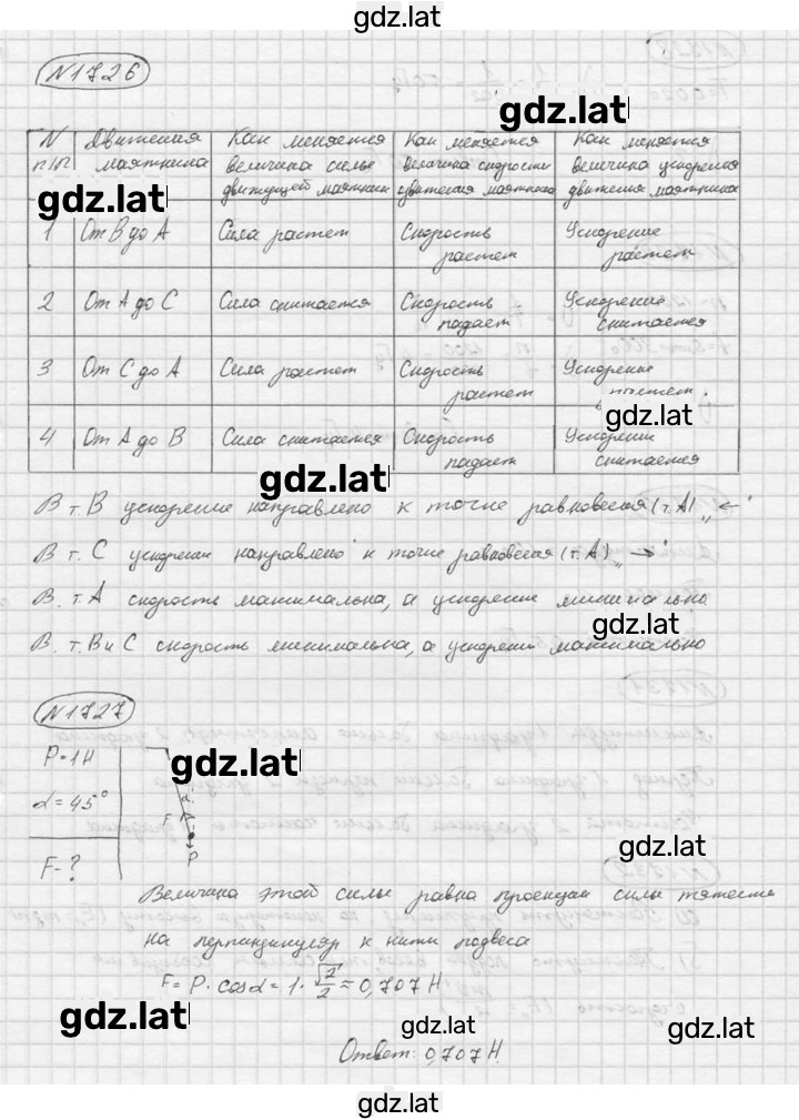 Решение задания № 1726 — страница 1