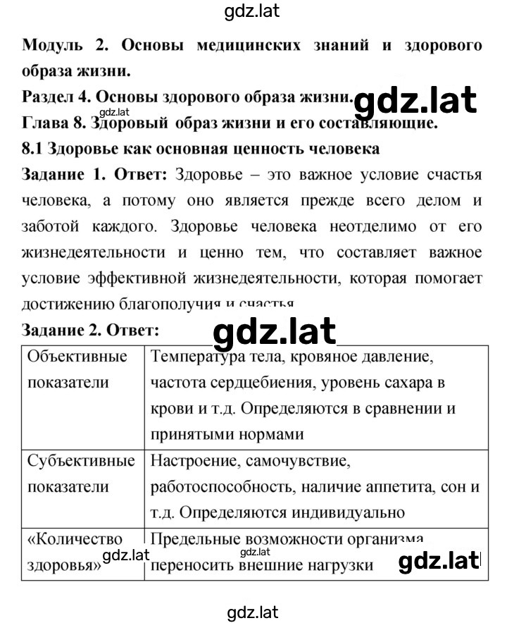 Решение задания № 8.1 — страница 1