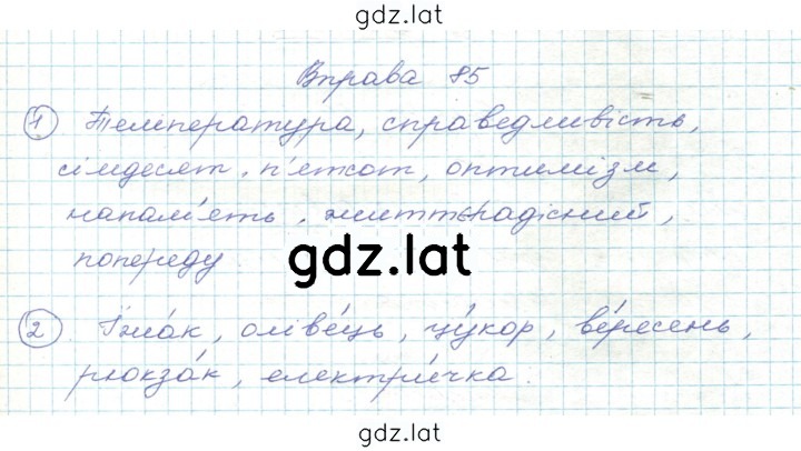 Решение задания № 85 — страница 1