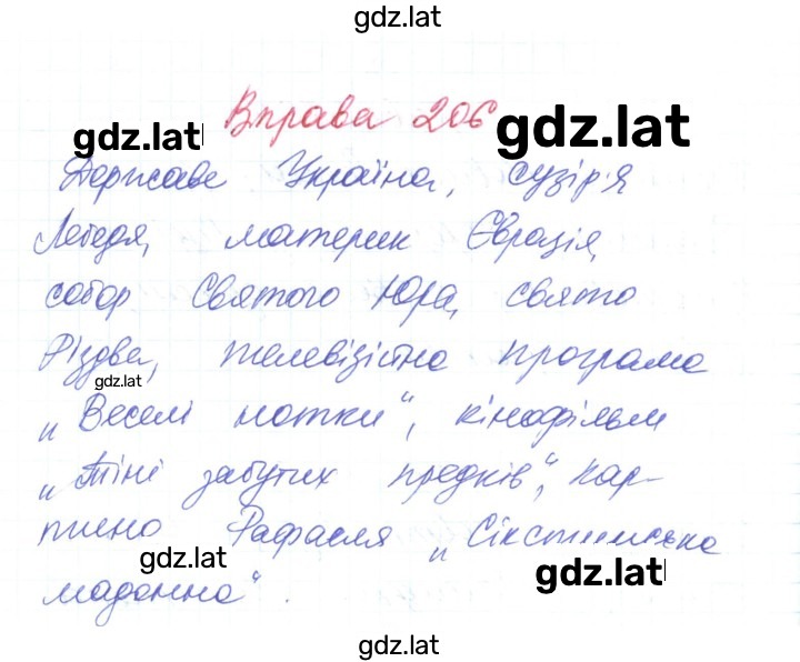 Решение задания № 206 — страница 1