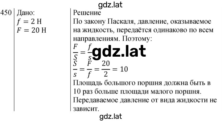 Решение задания № 450 — страница 1