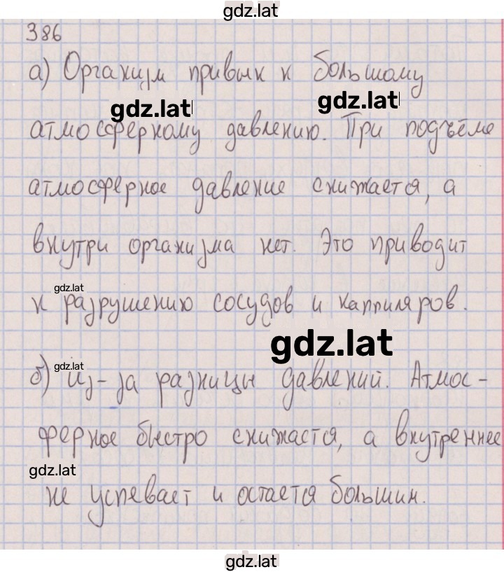 Решение задания № 386 — страница 1