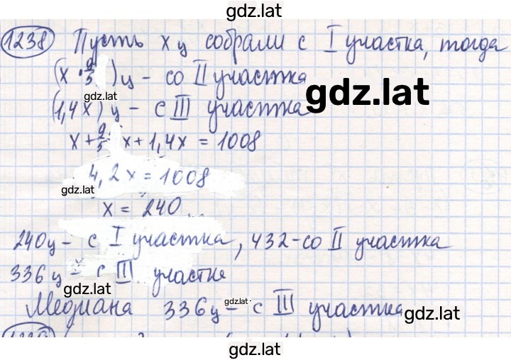 Решение задания № 1238 — страница 1