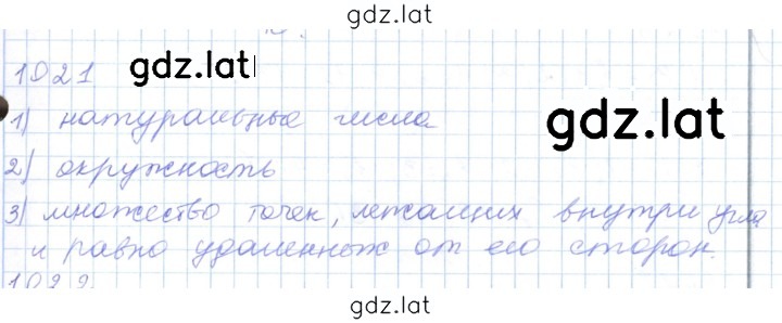 Решение задания № 1021 — страница 1