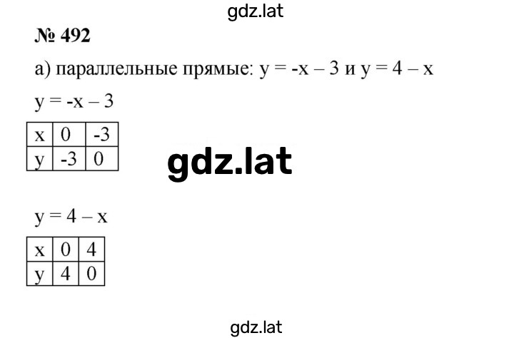 Решение задания № 492 — страница 1