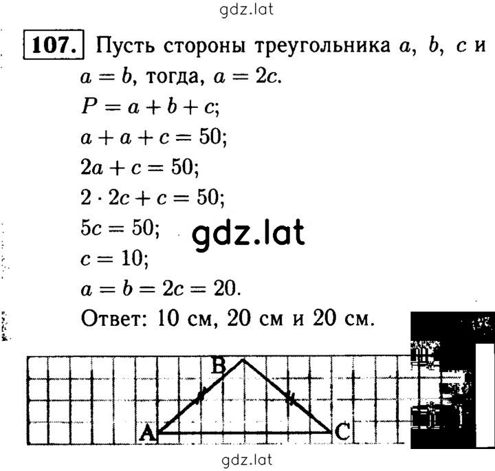Решение задания № 107 — страница 1