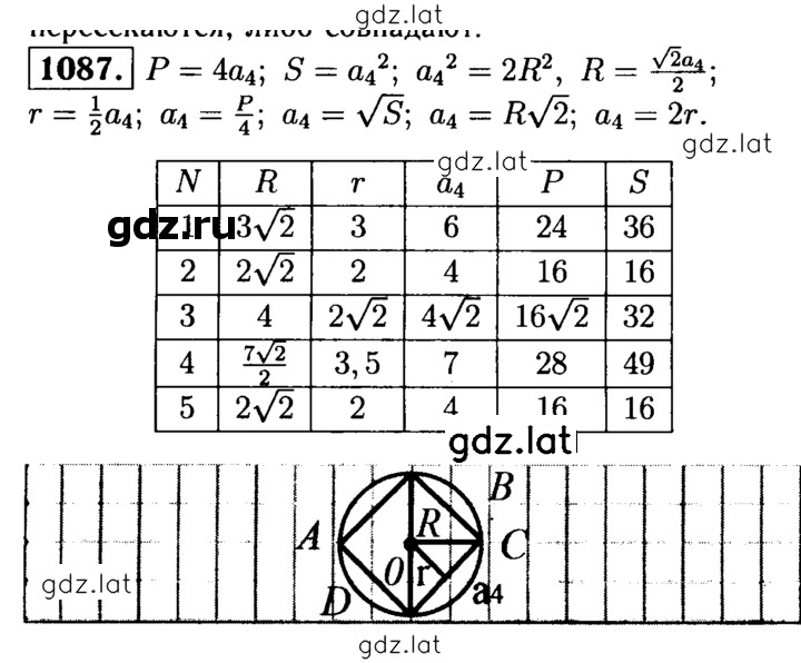 Решение задания № 1087 — страница 1
