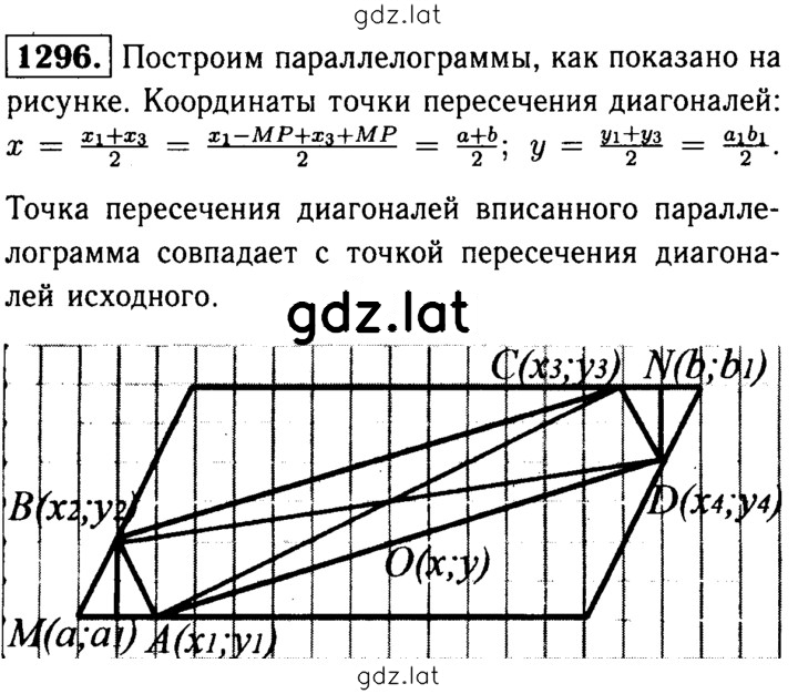 Решение задания № 1296 — страница 1
