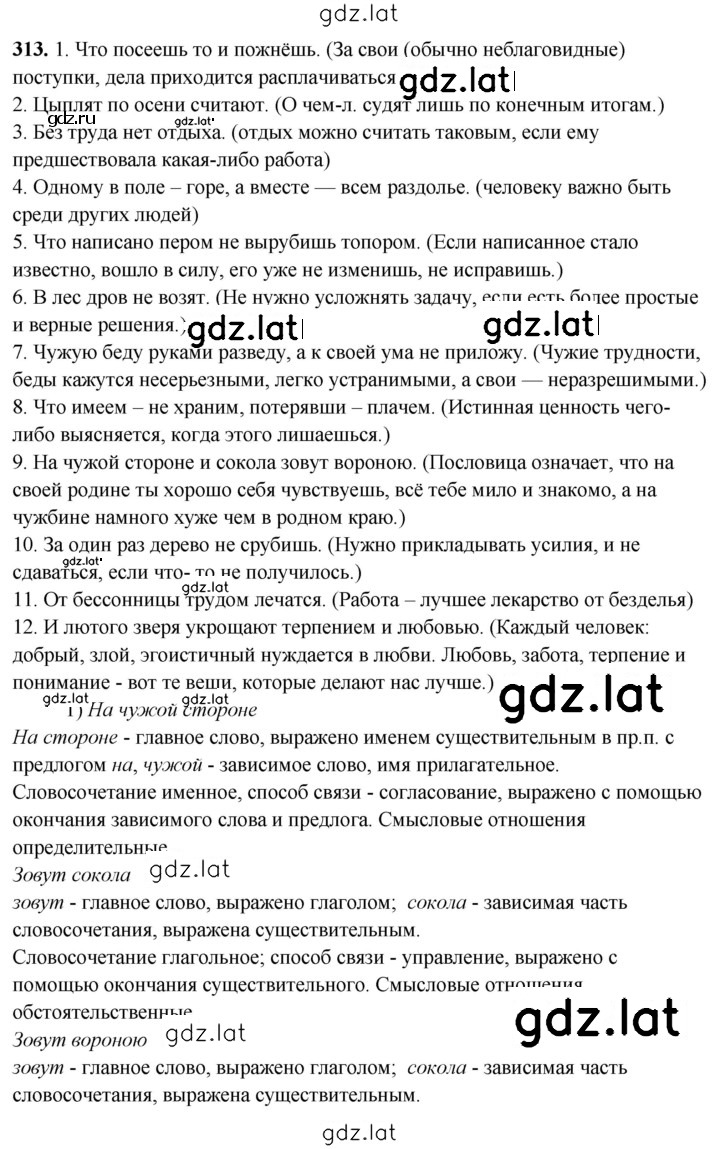 Решение задания № 313 — страница 1
