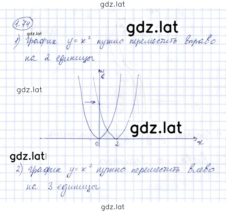 Решение задания № 1.74 — страница 1