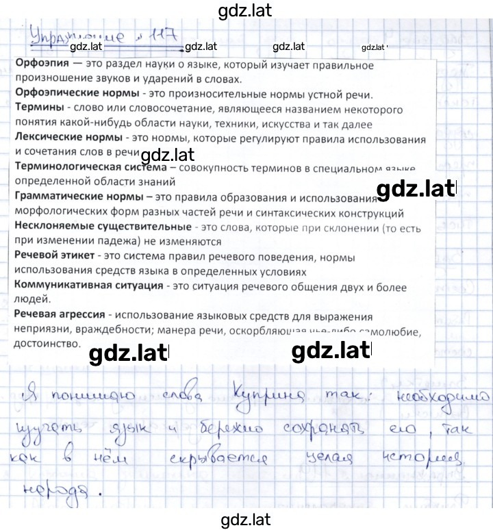 Решение задания № 117 — страница 1