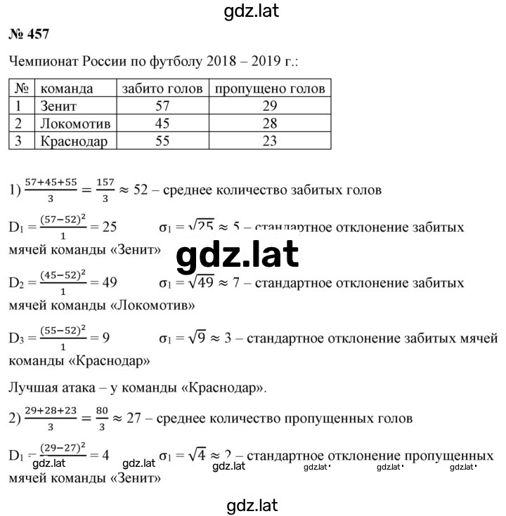Решение задания № 457 — страница 1