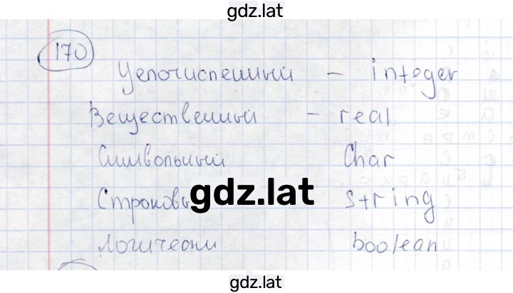 Решение задания № 170 — страница 1