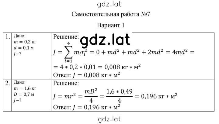Решение задания № 1 — страница 1