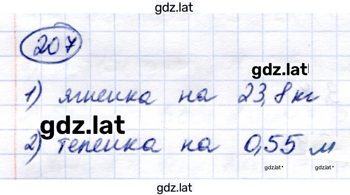 Решение задания № 207 — страница 1