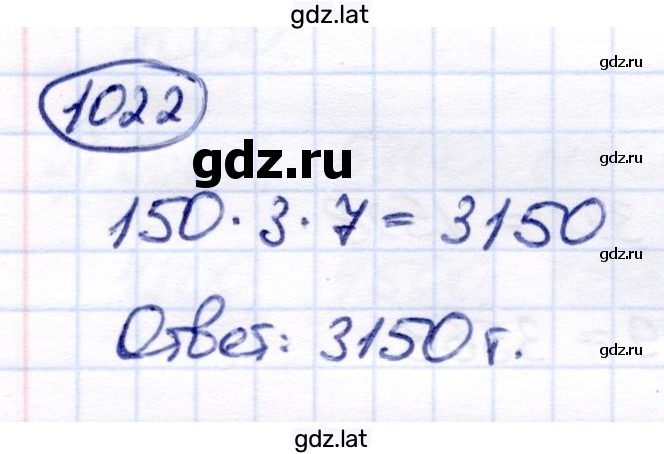 Решение задания № 1022 — страница 1