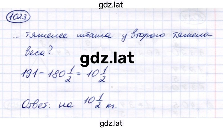 Решение задания № 1023 — страница 1