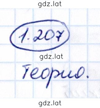 Решение задания № 1.207 — страница 1
