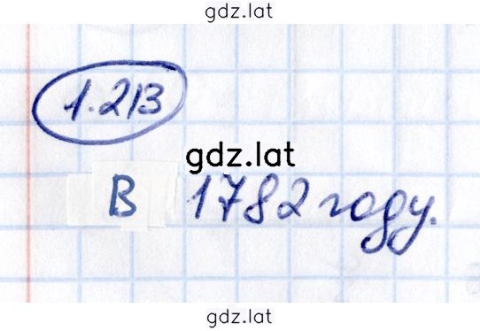 Решение задания № 1.213 — страница 1